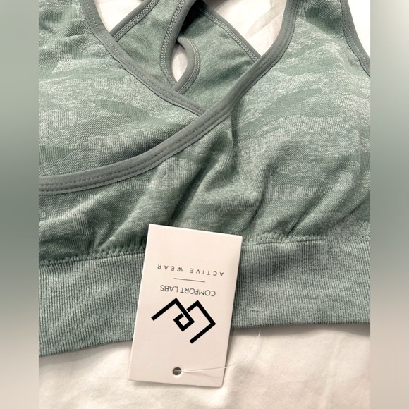 NWT Comfort labs green camo sports bra - Picture 4 of 4